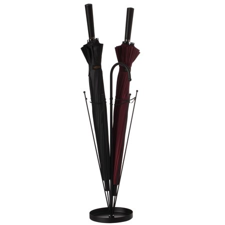 VINTIQUEWISE Black Umbrella Shaped Creative Umbrella Holder Stand for Indoor and Outdoor QI004468